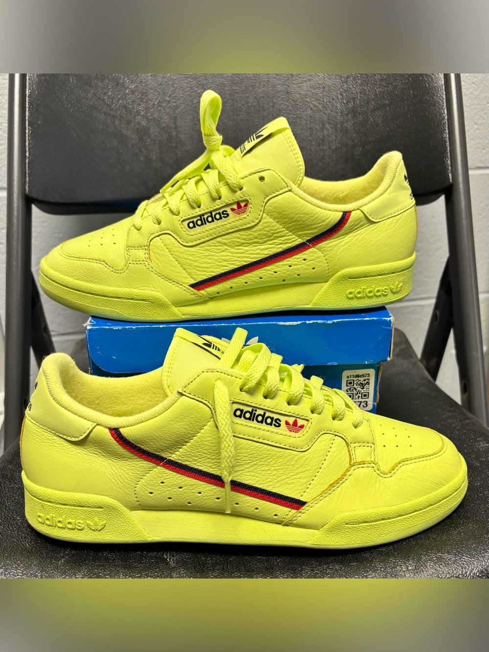 RARE - Adidas Continental 80 'Semi-Frozen Yellow' - Size 10 Men's